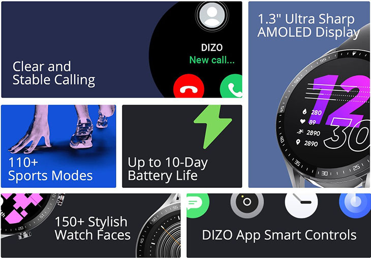 Представлены часы DIZO Watch R Talk и Watch D Talk с функцией звонков по Bluetooth